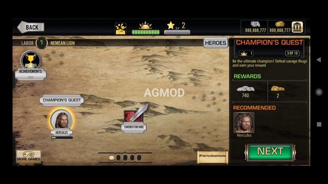HERCULES: THE OFFICIAL GAME v1.0.2 | Support Android 11| Gameplay 60 FPS смотреть онлайн