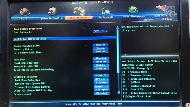 Gigabyte H61M Motherboard Bios Setup & Boot Menu | Gigabyte H61M মাদারবোর্ডে Windows 10 Setup । смотреть онлайн
