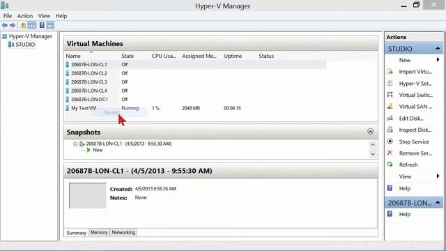 Configuring Windows 8 Tutorial: Managing Snapshots | K Alliance смотреть онлайн