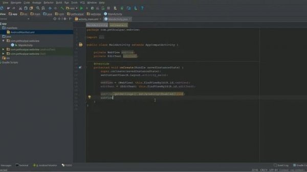 Android WebView example