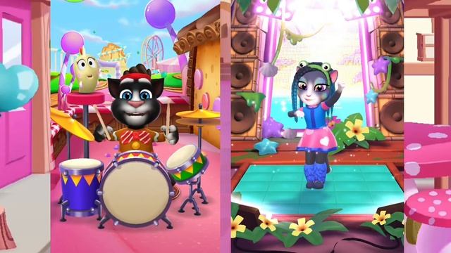 My Talking Tom 2 Vs Talking Angela 2 (Android & Ios) Gameplay