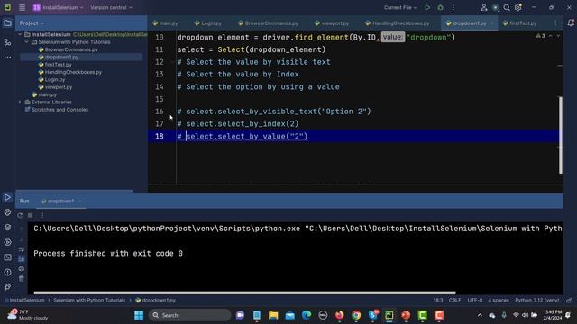 Selenium WebDriver with Python tutorial 12 - Handling dropdowns using Selenium WebDriver смотреть онлайн