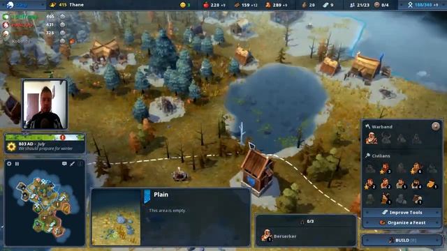 Northgard: Multiplayer | 1v1v1v1 Gameplay as Wolf Clan смотреть онлайн
