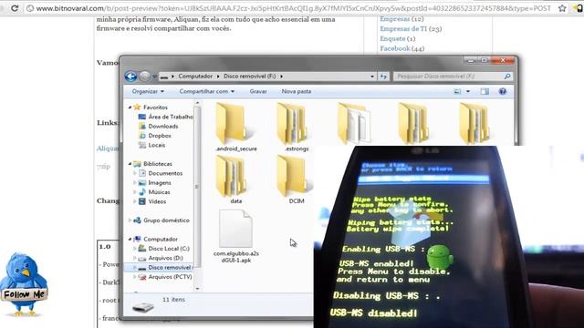Aliquan [parte 1] - Instalando Custom Firmware 2.3 no LG Optimus One P500 смотреть онлайн