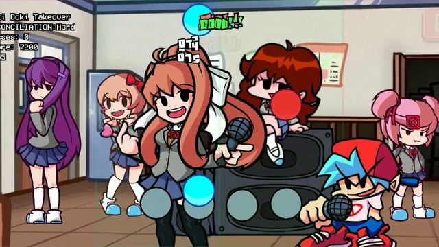 FNF Android | Funkin Forever | Doki Doki Takeover смотреть онлайн