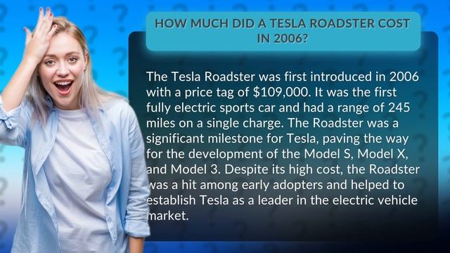 How much did a Tesla Roadster cost in 2006? смотреть онлайн