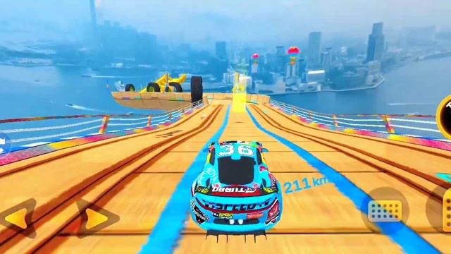 Real Mega Ramp Car Stunt Simulator - Impossible Sport Car Racing 3D - Android GamePlay смотреть онлайн