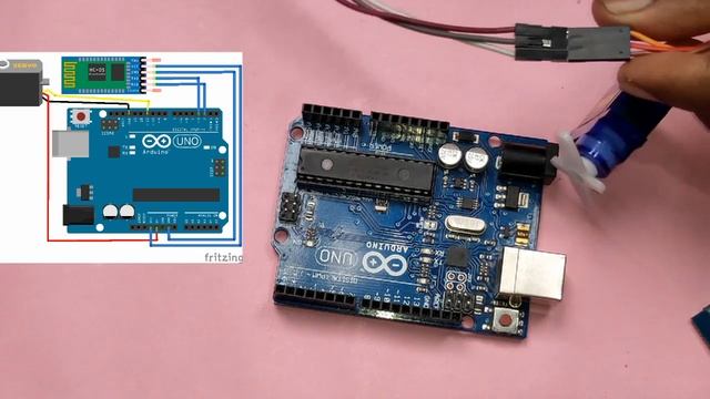 Servo Motor Control via Bluetooth Using Android App | смотреть онлайн