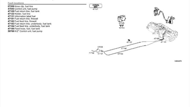 C-Class (W204) | Fault locations | Fuel system смотреть онлайн