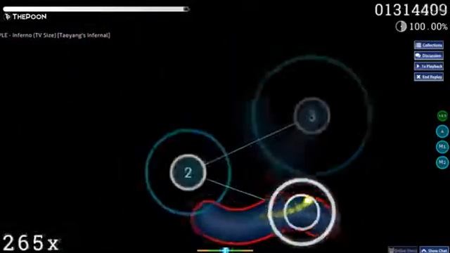 osu! | Mrs. GREEN APPLE - Inferno (TV Size) [Taeyang's Infernal] | Full Combo смотреть онлайн