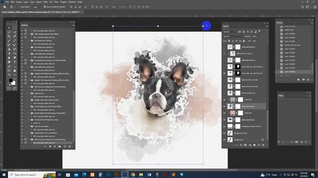 MRI Exclusive Watercolor Portrait Painting Photoshop Tutorial смотреть онлайн