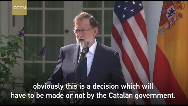 US President Donald Trump said Spain “should remain united” смотреть онлайн