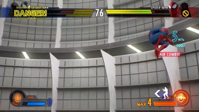 White Venom & White Spider-man VS Venom & Spider-man - Marvel Vs Capcom Infinite