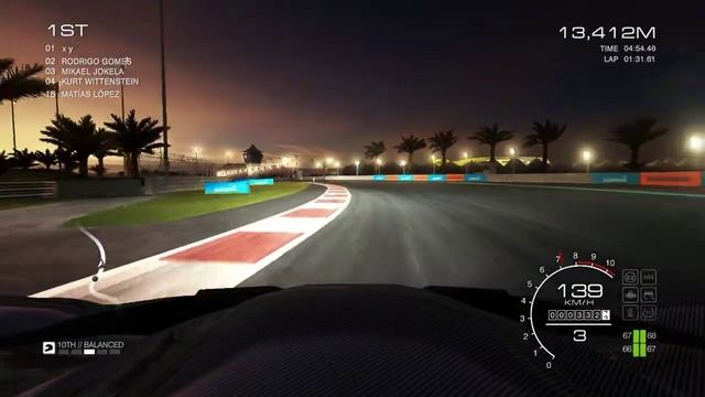 GRID Autosport - Nissan GT-R Nismo GT500/ Yas Marina (championship)/ Endurance (night)/ HD смотреть онлайн