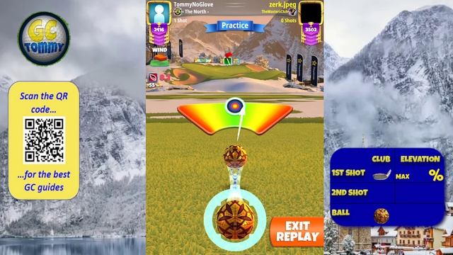 Master, QR Hole 5 - Par 3, HIO - Snow Mountain 9-hole cup, *Golf Clash Guide* смотреть онлайн