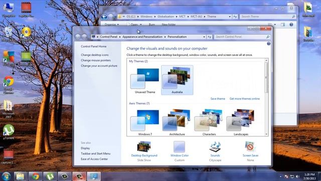 Windows 7 - Hidden Themes & Wallpapers смотреть онлайн
