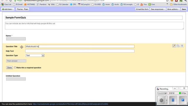 google docs form смотреть онлайн