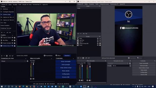 FAÇA LIVES SIMULTANEAS(YOUTUBE/FACE + INSTAGRAM) - Programação Separada Horizontal e Vertical - FRE смотреть онлайн