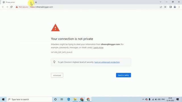 your connection is not private google chrome | NET::ERR_CERT_DATE_INVALID смотреть онлайн