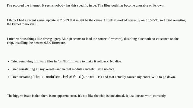 Troubleshoot Bluetooth input lag in Ubuntu 22.04 with AX210 смотреть онлайн