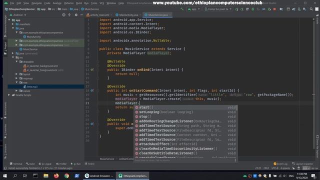 19.Android Studio in Amharic ethio በአማርኛ ለጀማሪዎች - Background Service смотреть онлайн