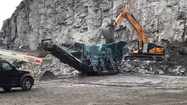 Powerscreen 600 Jaw Crushing Blasted Rock смотреть онлайн
