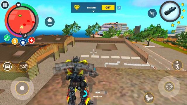 Rope Hero Vice Town Transfer Robot In military coup | Games Kon | Android Gameplay смотреть онлайн