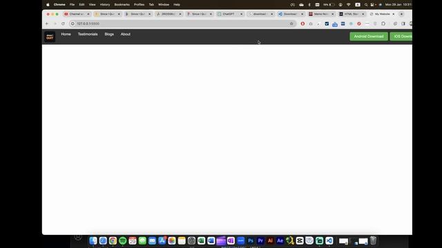 Navbar - Custom Website Using CHAT - GPT - 2024 - Since I Quit - Part 02