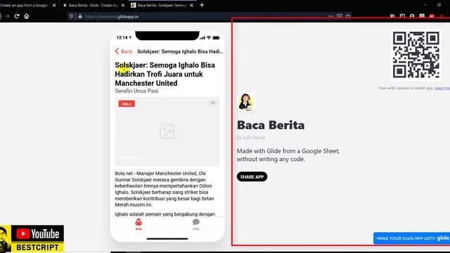 Glide Mobile : Cara SHARE Project Aplikasi Yang Telah di Buat | Make Mobile App No Code смотреть онлайн
