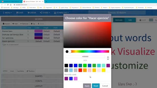 Videotutorial para segundo grado_2020: creando nubes de palabras en wordart.com 8 смотреть онлайн