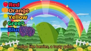Rainbow song | Rainbow Colors for kids | Color song in English with subtitle