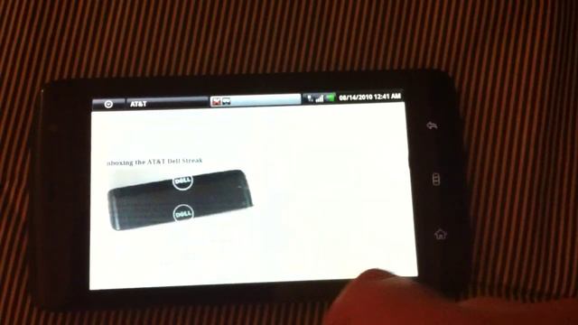 Android 2.1 on AT&T Dell Streak смотреть онлайн