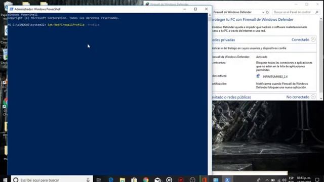 Habilitar y deshabilitar Firewall Windows 10 pro смотреть онлайн