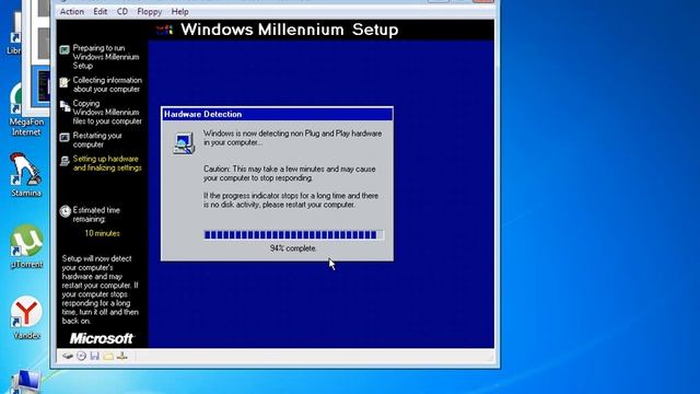 Установка Windows ME build 2460 смотреть онлайн