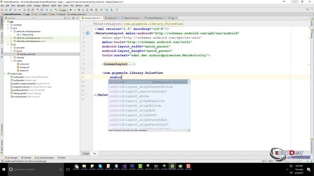 Android Studio Tutorial - Pulse View смотреть онлайн