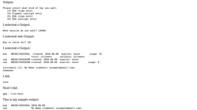 GnuPG generating public/private key pair where public key and Private key are same and not... смотреть онлайн