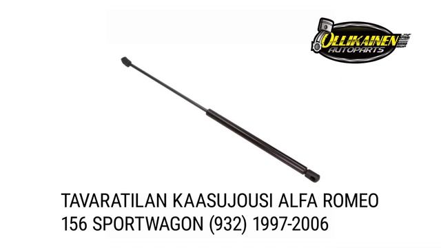 Tavaratilan kaasujousi Alfa Romeo 156 Sportwagon (932) 1997-2006 смотреть онлайн