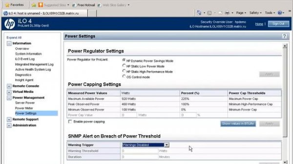 HP iLO Management Engine