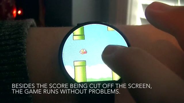 Flappy Bird on Android Wear смотреть онлайн