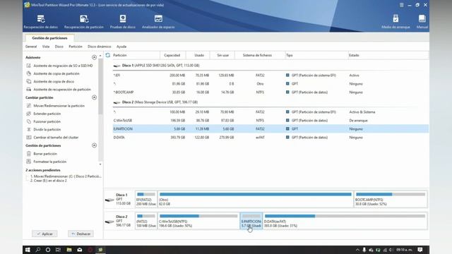 MINITOOL PARTITION WIZARD PARTICIONAR DISCO DURO смотреть онлайн