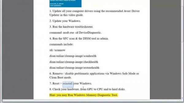 Fix BUGCODE_ID_DRIVER blue/stop error in Windows
