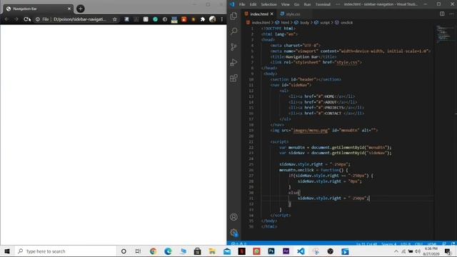 Responsive SideBar Menu from Scratch using HTML and CSS смотреть онлайн