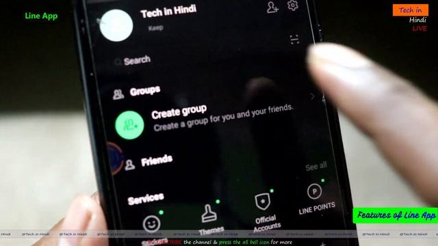 How To Use LINE APP Hindi/LINE Free Calls & Messages App Kaise Use Kare/New Features @Tech In Hindi