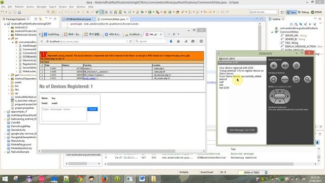 Demo Google Cloud Message Android смотреть онлайн