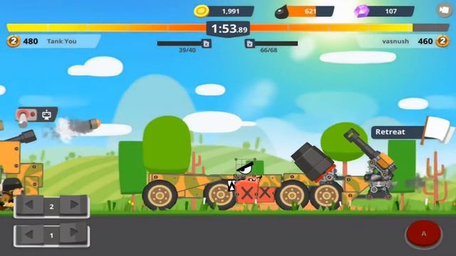 Super Tank Rumble - Double Cannon - Android Gameplay Ep. 5 смотреть онлайн