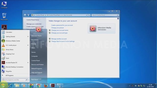 How to change Account Picture in Windows 7 смотреть онлайн