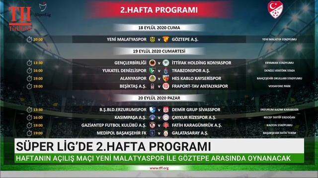 SÜPER LİG’DE 2.HAFTA PROGRAMI смотреть онлайн