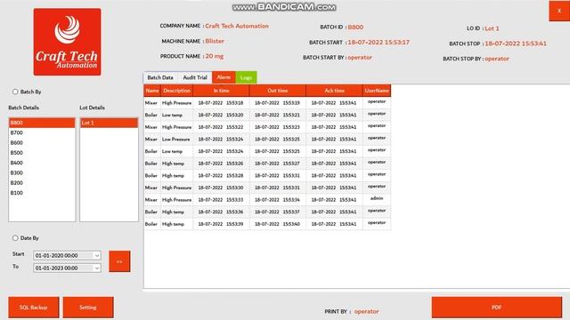 21 CFR PART 11 SCADA WITH PDF GENERATOR смотреть онлайн
