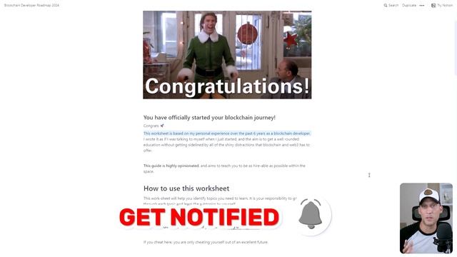 Blockchain Developer Roadmap 2024 | FREE Worksheet Included!