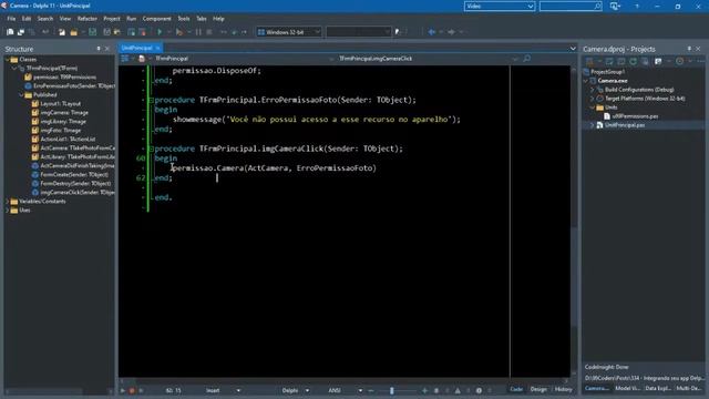 Integrando seu app Delphi com a câmera do celular смотреть онлайн